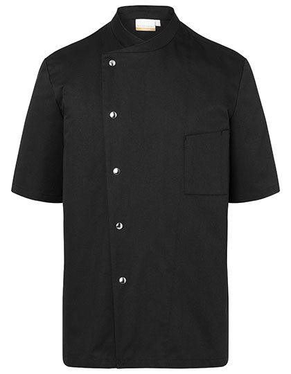 Kochjacke Gustav in Black (ca. Pantone 419C), Größe 74