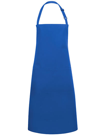 Latzschürze Basic mit Tasche und Schnalle in Blue (ca. Pantone 7686C), Größe 75 x 90 cm