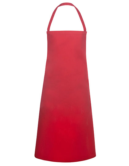 Basic Latzschürze in Red (ca. Pantone 186C), Größe 75 x 100 cm