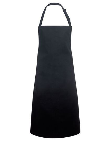 Latzschürze Basic mit Schnalle in Black (ca. Pantone 419C), Größe 75 x 90 cm