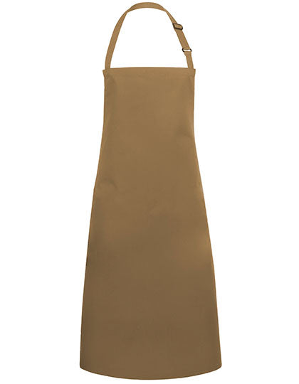 Latzschürze Basic mit Schnalle in Camel (ca. Pantone 7504C), Größe 75 x 90 cm
