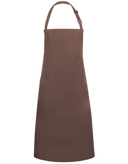 Latzschürze Basic mit Schnalle in Light Brown (ca. Pantone 438C), Größe 75 x 90 cm