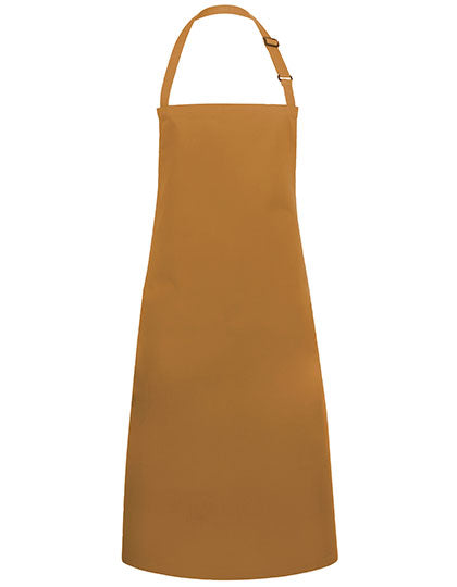 Latzschürze Basic mit Schnalle in Mustard (ca. Pantone 146C), Größe 75 x 90 cm