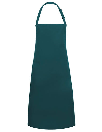 Latzschürze Basic mit Schnalle in Pine Green (ca. Pantone 4189C), Größe 75 x 90 cm
