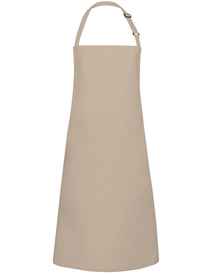 Latzschürze Basic mit Schnalle in Sand (ca. Pantone 7529C), Größe 75 x 90 cm