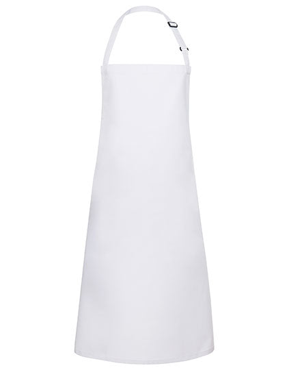 Latzschürze Basic mit Schnalle in White, Größe 75 x 90 cm