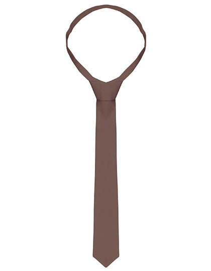 Krawatte in Light Brown (ca. Pantone 438C), Größe 148 x 6,5 cm