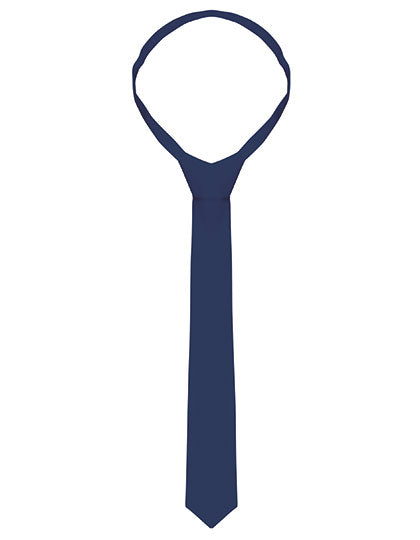 Krawatte in Navy (ca. Pantone 533C), Größe 148 x 6,5 cm