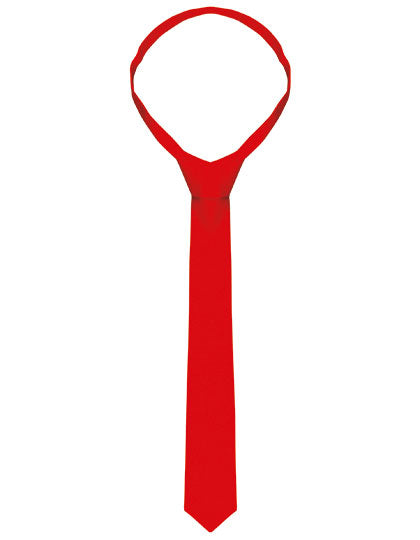 Krawatte in Red (ca. Pantone 186C), Größe 148 x 6,5 cm