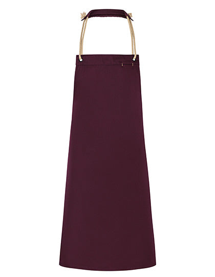 Latzschürze New-Nature in Aubergine (ca. Pantone 5185C), Größe 70 x 85 cm