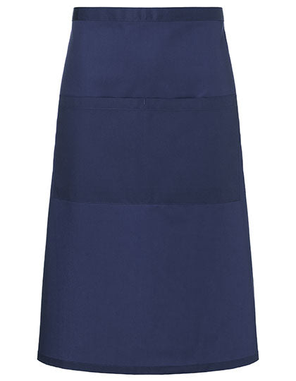 Bistroschürze Basic mit Tasche in Navy (ca. Pantone 533C), Größe 70 x 70 cm