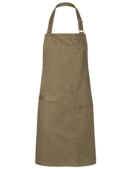 Latzschürze Urban Casual-Style in Khaki (ca. Pantone 7497 C), Größe 68 x 80 cm