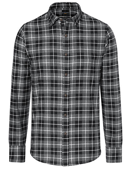 Herren Karohemd Urban in Black (ca. Pantone 419C), Größe 3XL