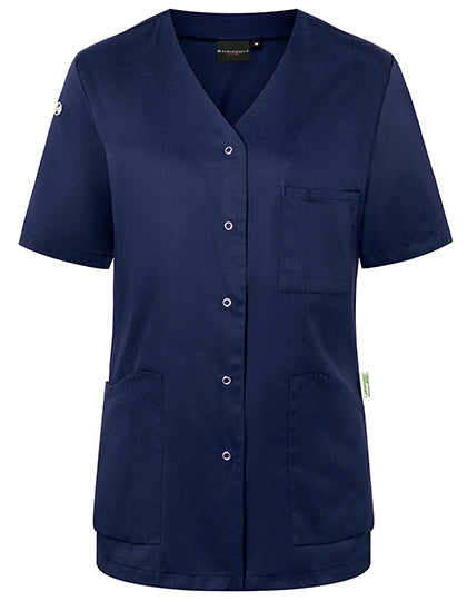 Kurzarm Damenkasack Essential in Navy (ca. Pantone 533C), Größe 56