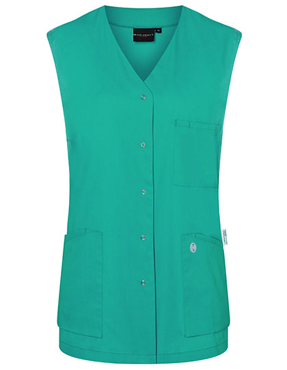 Ärmelloser Damenkasack Essential in Emerald Green (ca. Pantone 7717C), Größe 56