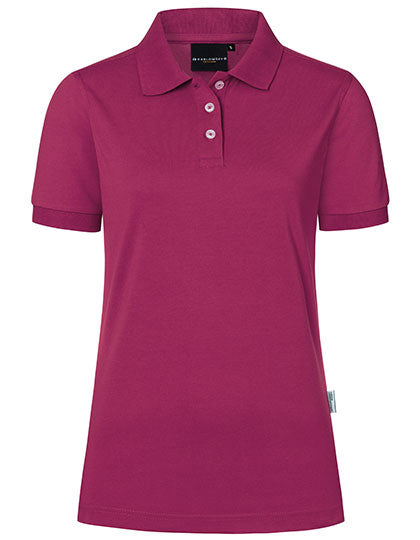 Damen Workwear Poloshirt Modern-Flair in Fuchsia (ca. Pantone 689C), Größe 3XL