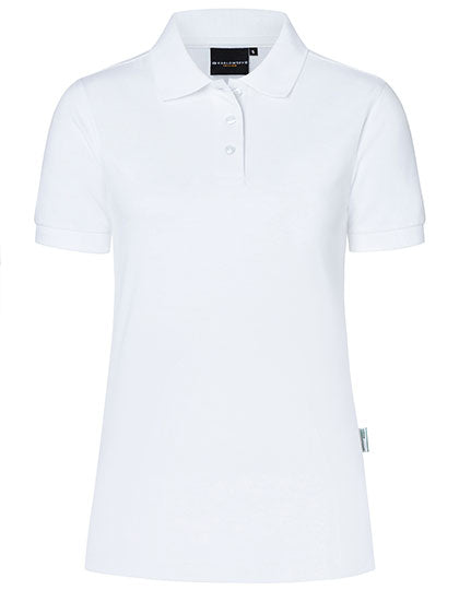Damen Workwear Poloshirt Modern-Flair in White, Größe 3XL