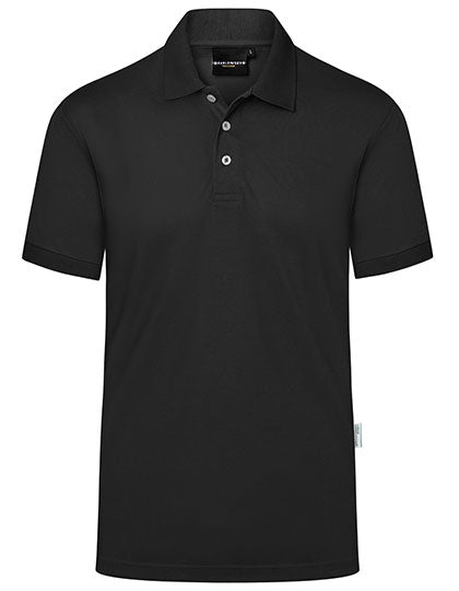 Herren Workwear Poloshirt Modern-Flair in Black (ca. Pantone 419C), Größe 5XL