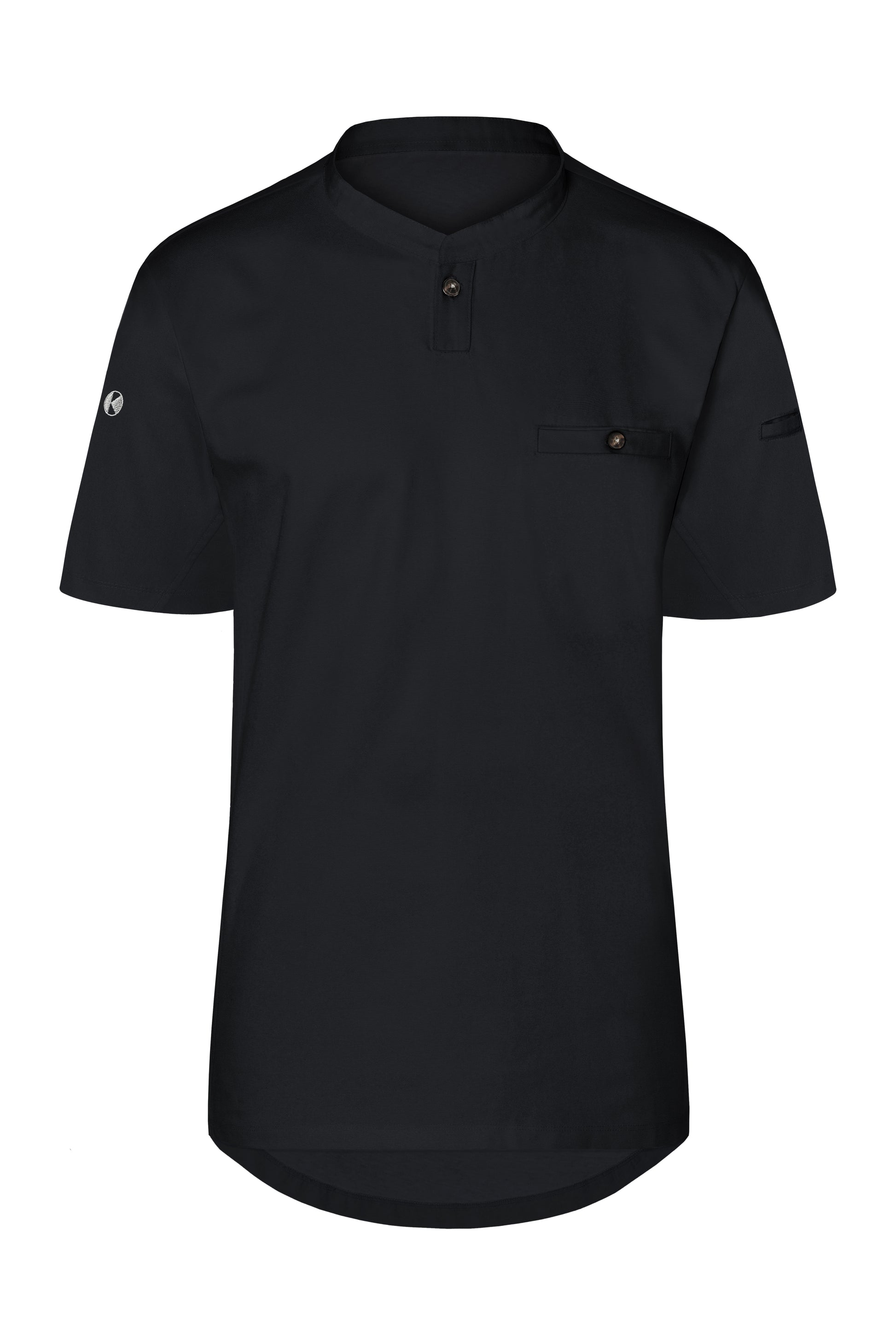 Kurzarm Herren-Arbeitsshirt Performance in Black (ca. Pantone 419C), Größe 5XL