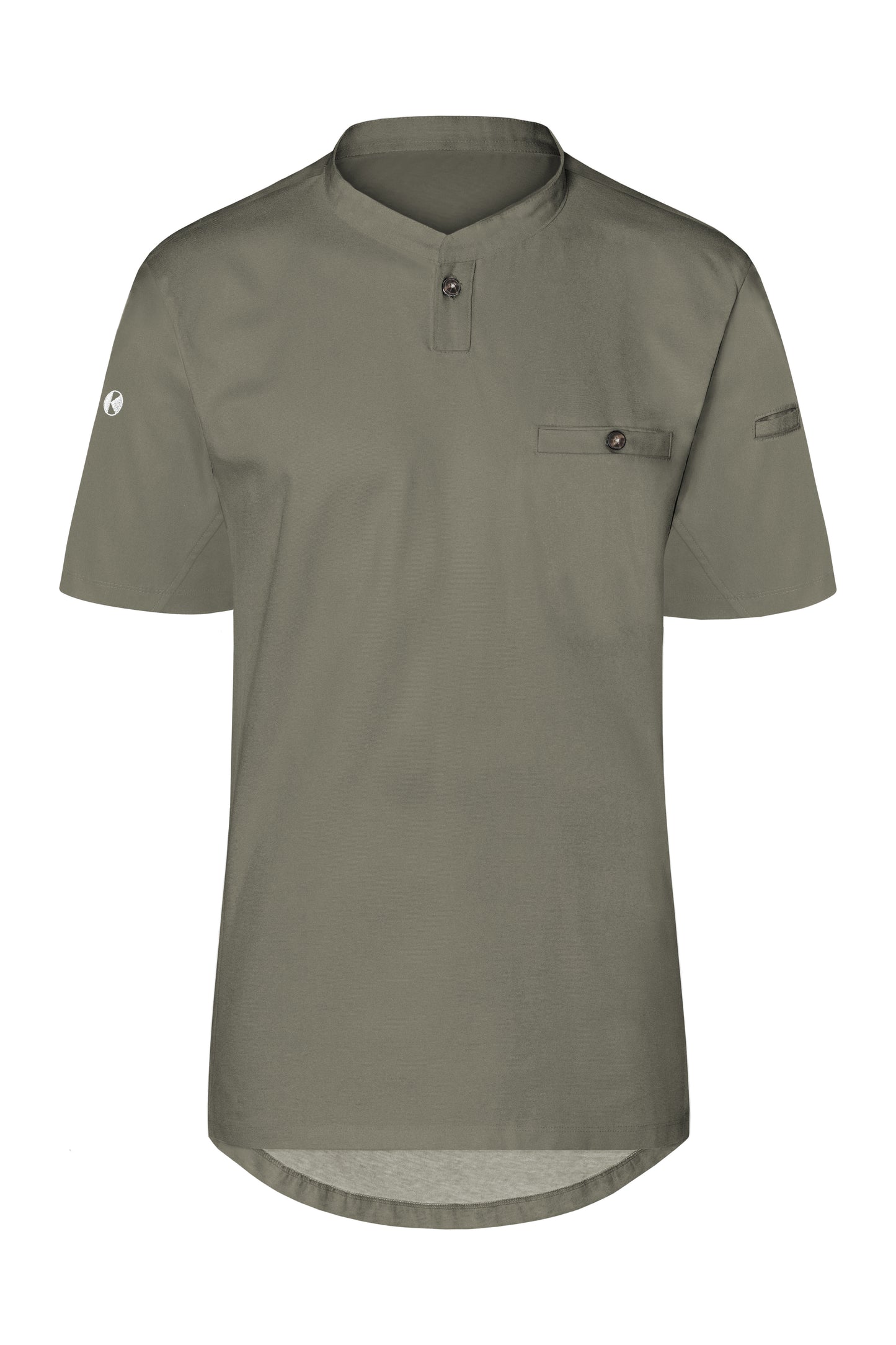 Kurzarm Herren-Arbeitsshirt Performance in Sage (ca. Pantone 416C), Größe 5XL
