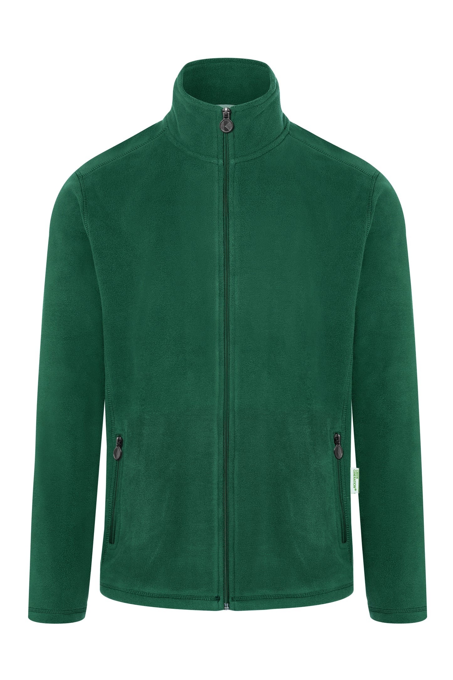 Herren Workwear Fleecejacke Warm-Up in Forest Green (ca. Pantone 554C), Größe 5XL