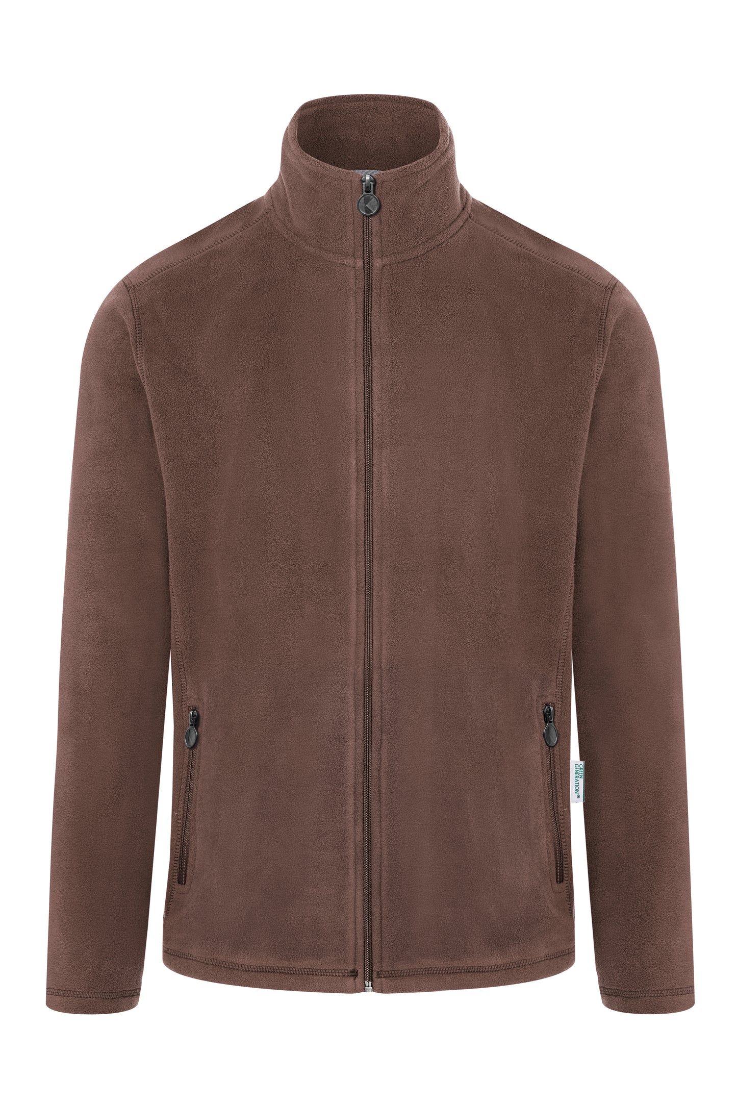 Herren Workwear Fleecejacke Warm-Up in Light Brown (ca. Pantone 438C), Größe 5XL
