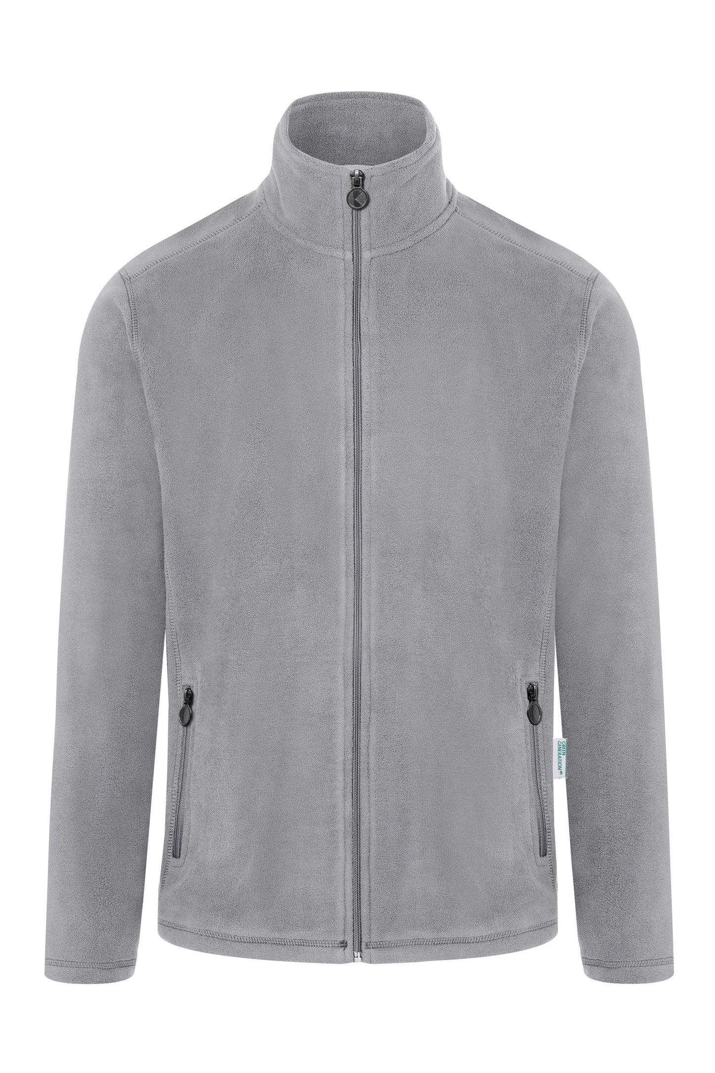 Herren Workwear Fleecejacke Warm-Up in Platinum Grey (ca. Pantone 4283C), Größe 5XL