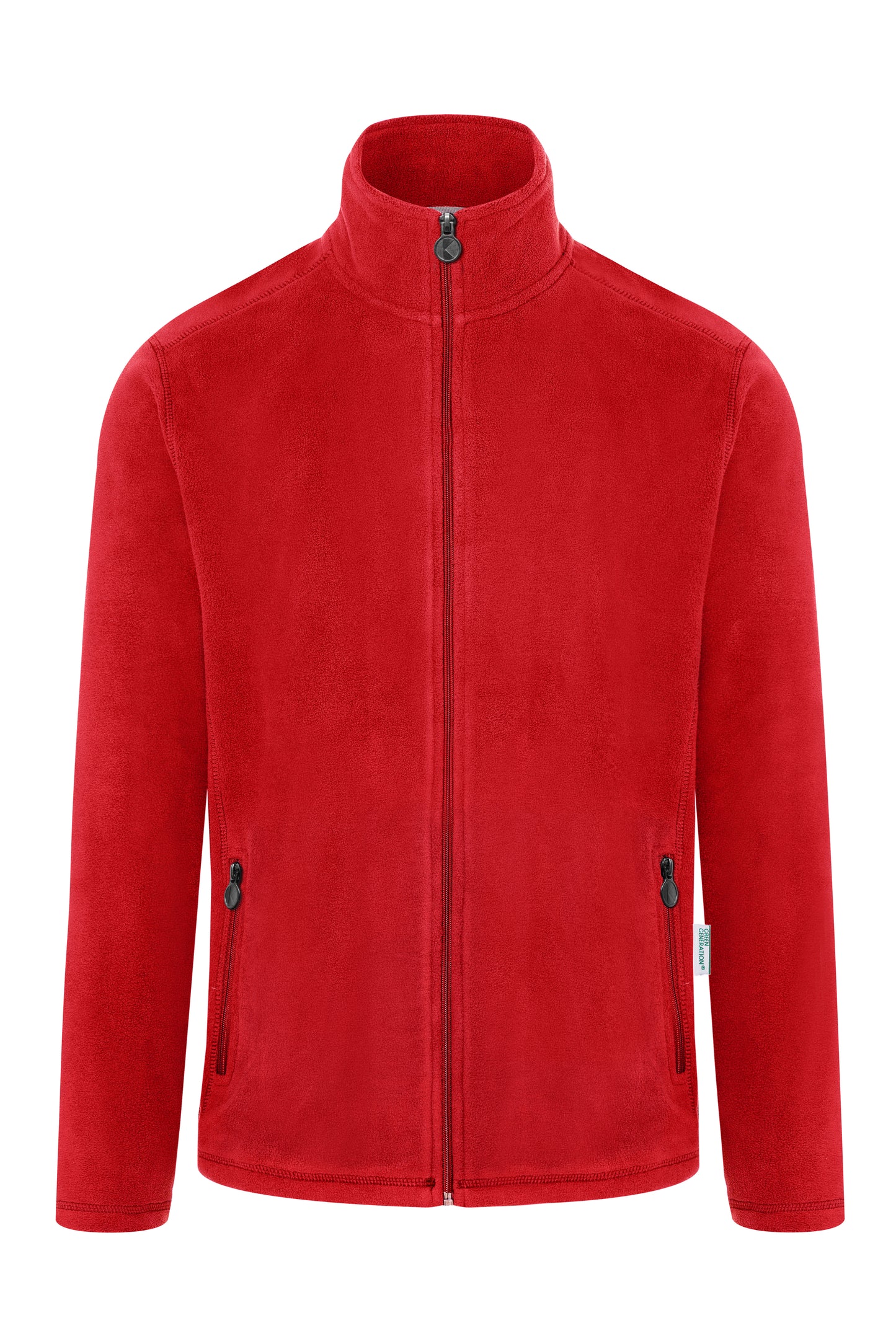 Herren Workwear Fleecejacke Warm-Up in Red (ca. Pantone 186C), Größe 5XL