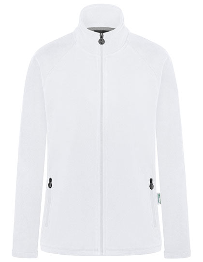 Damen Workwear Fleecejacke Warm-Up in White, Größe 3XL
