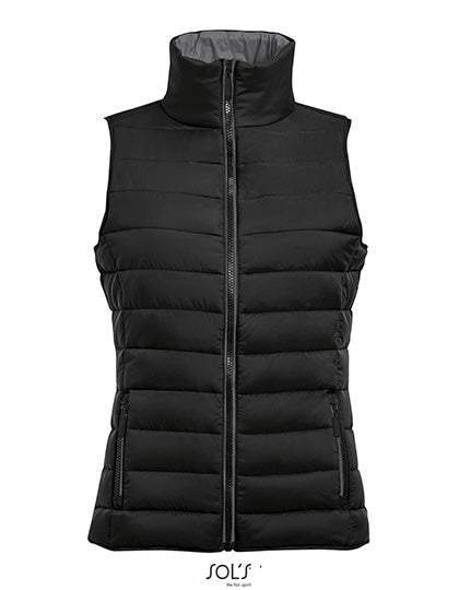 Women´s Lightweight Bodywarmer Wave in Black, Größe XXL