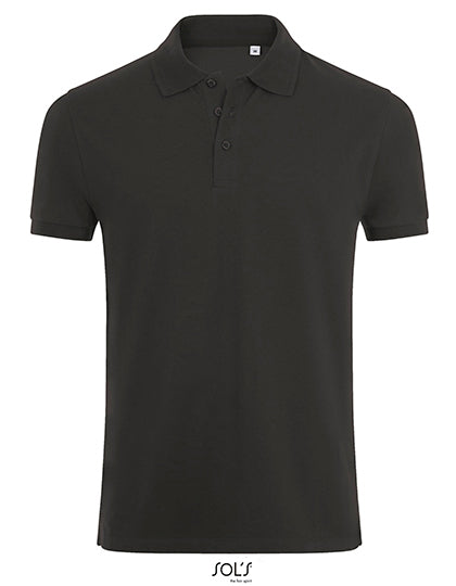 Men´s Phoenix Polo in Charcoal Melange, Größe 3XL