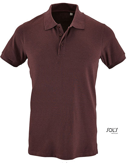 Men´s Phoenix Polo in Heather Oxblood, Größe 3XL