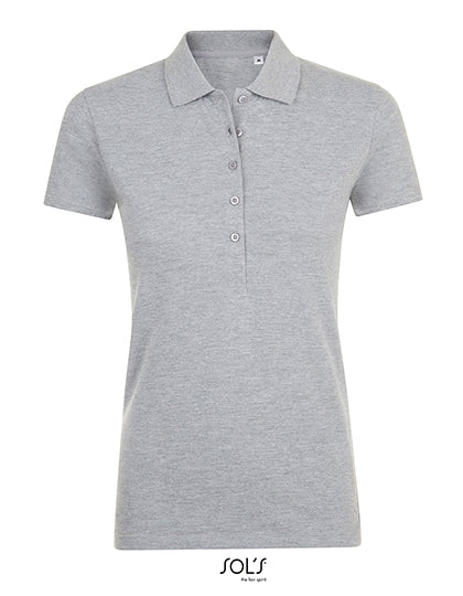 Women´s Phoenix Polo in Grey Melange, Größe XXL