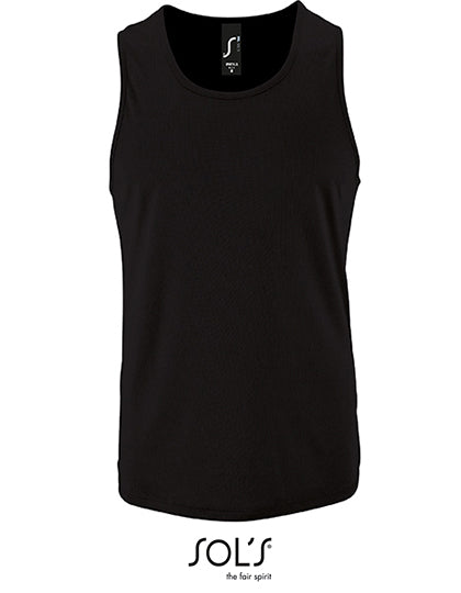 Men´s Sports Tank Top Sporty in Black, Größe 3XL