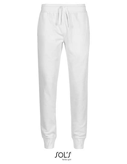 Men´s Slim Fit Jogging Pants Jake in White, Größe 3XL