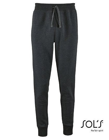 Women´s Slim Fit Jogging Pants Jake in Charcoal Melange, Größe XXL