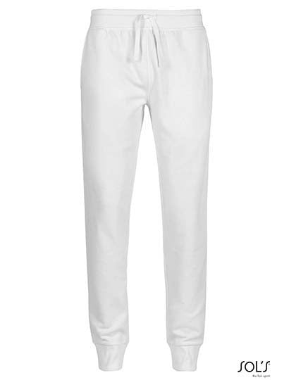 Women´s Slim Fit Jogging Pants Jake in White, Größe M