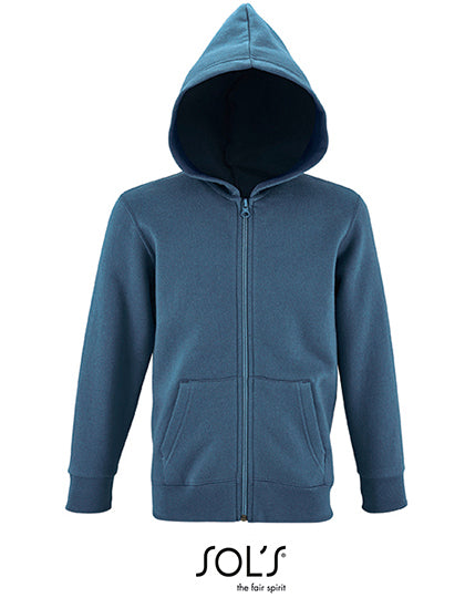 Kids´ Zip Hoodie Stone in Slate Blue, Größe 12 years (142/152)