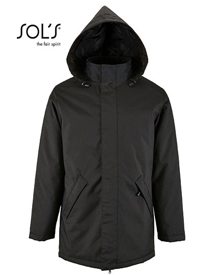 Unisex Jacket With Padded Lining Robyn in Black, Größe 4XL