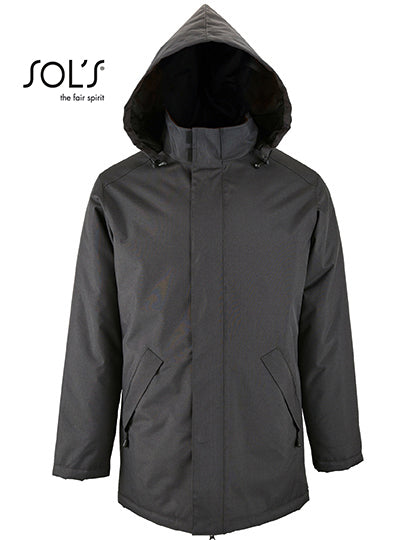 Unisex Jacket With Padded Lining Robyn in Charcoal Grey (Solid), Größe 4XL
