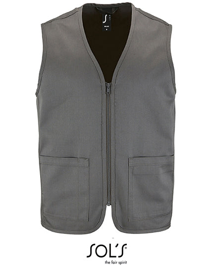 Unisex Bodywarmer Wallace in Charcoal Grey (Solid), Größe 4XL