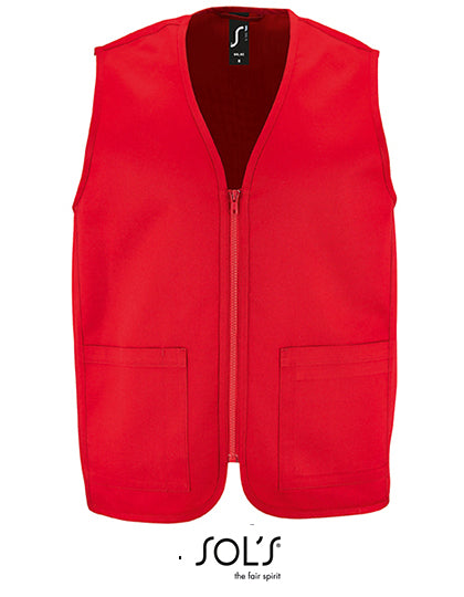 Unisex Bodywarmer Wallace in Red, Größe 4XL