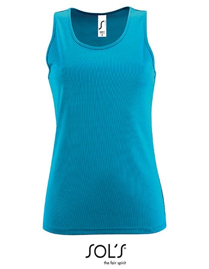 Women´s Sports Tank Top Sporty in Aqua, Größe XXL