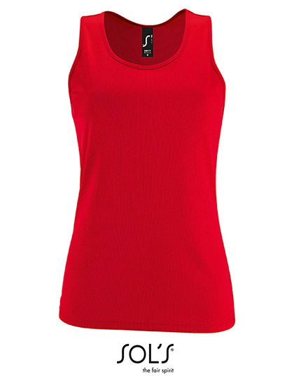 Women´s Sports Tank Top Sporty in Red, Größe XXL