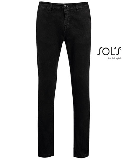 Men´s Chino Trousers Jules - Length 35 in Black, Größe 56