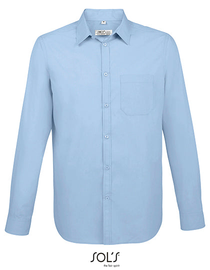 Men´s Baltimore Fit Shirt in Sky Blue, Größe 3XL