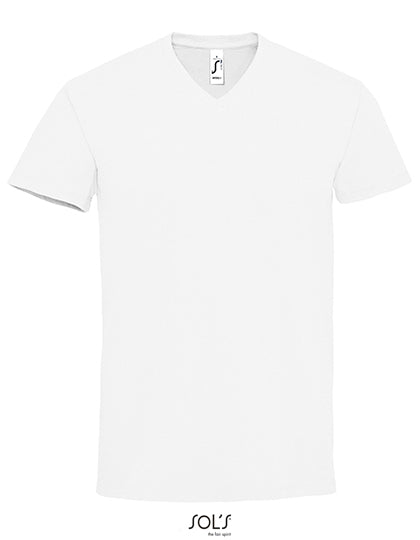 Men´s Imperial V-Neck T-Shirt in White, Größe 3XL