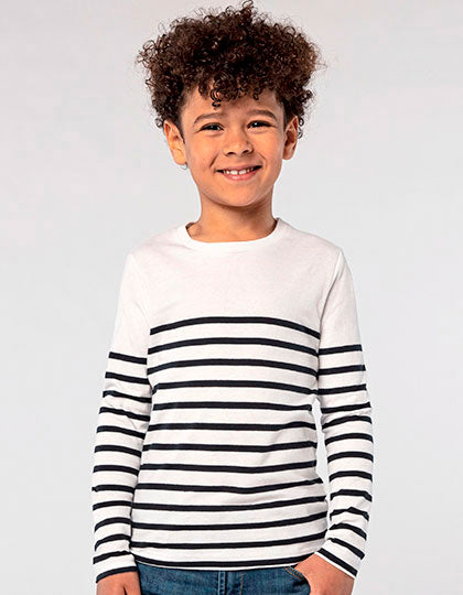 Kids´ Long Sleeve Striped T-Shirt Matelot