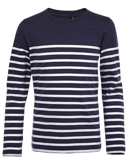 Kids´ Long Sleeve Striped T-Shirt Matelot in French Navy, Größe 12 years (142/152)