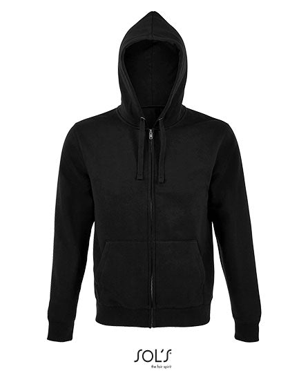 Men´s Zip Hoodie Spike in Black, Größe 3XL